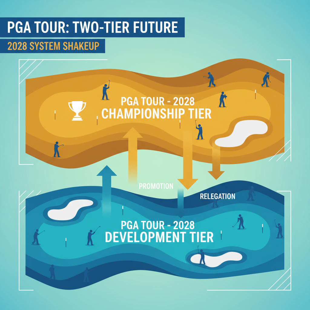 PGA 투어 2028 승강제 개편…확정 대회 10개 윤곽